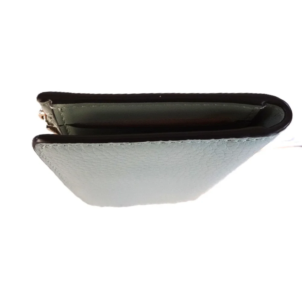 Kate Spade New York Pale Green Leather Zip Around Wallet Card Holder‎